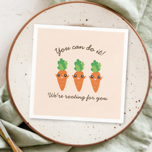 Kawaii Carrots die voor u Motivatie woorden roepen Servet