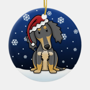Kawaii Cartoon BT Saluki kerstornament Keramisch Ornament