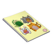 Kawaii Cartoon Dieren Notitieboek (Rechterzijde)