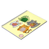 Kawaii Cartoon Dieren Notitieboek (Linkerzijde)