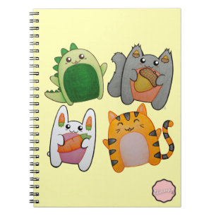 Kawaii Cartoon Dieren Notitieboek