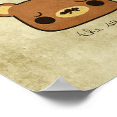 Kawaii Cartoon Grunge Beren met Poster van Mustach (Hoek)