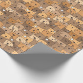 Kawaii Cartoon Honden Cadeaupapier (Hoek)