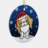 Kawaii Cartoon Japans kerstkerstfeest Keramisch Ornament (Rechts)