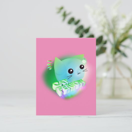 Kawaii Cartoon Kitten (Staand voorkant)