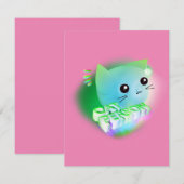 Kawaii Cartoon Kitten (Voorkant / Achterkant)