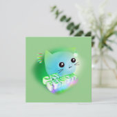 Kawaii Cartoon Kitten (Staand voorkant)