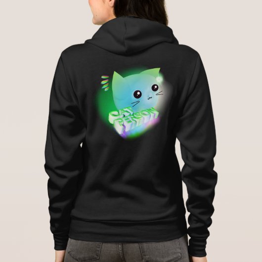Kawaii Cartoon Kitten Hoodie (Achterkant)