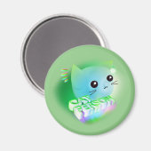 Kawaii Cartoon Kitten Magneet (Voorkant / Achterkant)