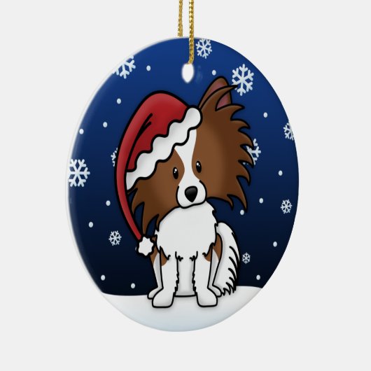 Kawaii Cartoon Papillon kerstversiering Keramisch Ornament (Rechts)