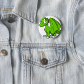Kawaii Cartoon Recolorable SD Furry Dragon Button (In situ)