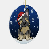 Kawaii Cartoon Shiloh Shepherd Keramisch Ornament (Rechts)
