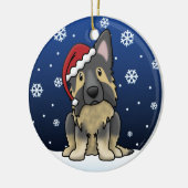 Kawaii Cartoon Shiloh Shepherd Keramisch Ornament (Links)