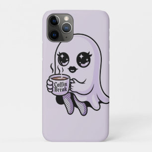 Kawaii Cartoon-spook met visnetkousen Case-Mate iPhone Case