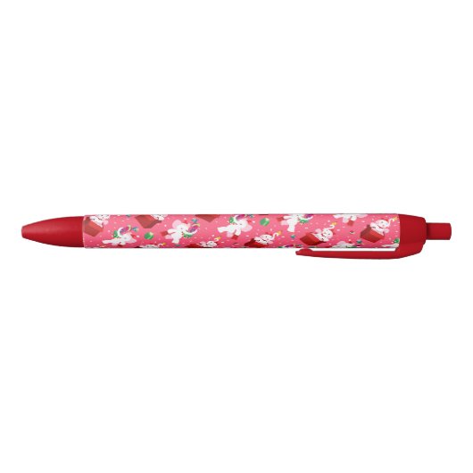 Kawaii Cartoon X-mas White Elephant Zwarte Inkt Pen (Bodem)