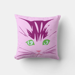 Kawaii Cartoon Zoete Mop Kittenkat Gezicht Kussen