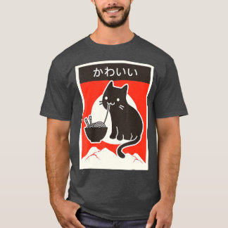  Kawaii Cat Anime Japanse Gift Girls Boys T-shirt