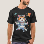 Kawaii Cat Astronaut T-shirt – Schattige Space Kat (Voorkant)