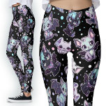 Kawaii Cat-Bat Pastel Gothic Harajuku Stijl Leggings<br><div class="desc">Ontdek de betoverende charme van mijn Kawaii Cat-Bat Pastel Leggings, met heerlijke kattenvleermuizen en kitten motieven. Omarm de pastel gothic allure met paarse, lila en violette design tegen een strakke zwarte achtergrond. Ideaal voor liefhebbers van kawaii en Harajuku mode, deze leggings voegen een speelse touch aan elk ensemble. Catering voor...</div>