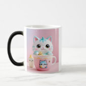 Kawaii Cat Bubble Tea Mok – Schattigee esthetische (Links)