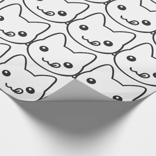 Kawaii Cat Cadeaupapier (Hoek)