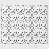 Kawaii Cat Cadeaupapier (Vlak)