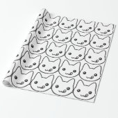 Kawaii Cat Cadeaupapier (Uitgerold)