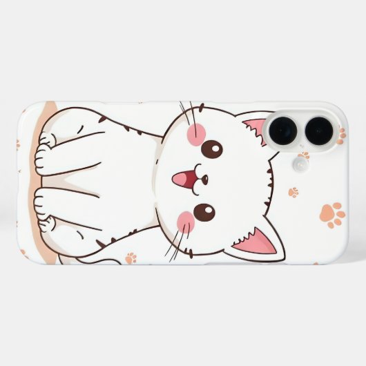 Kawaii Cat Case-Mate iPhone Case (Achterkant (horizontaal))