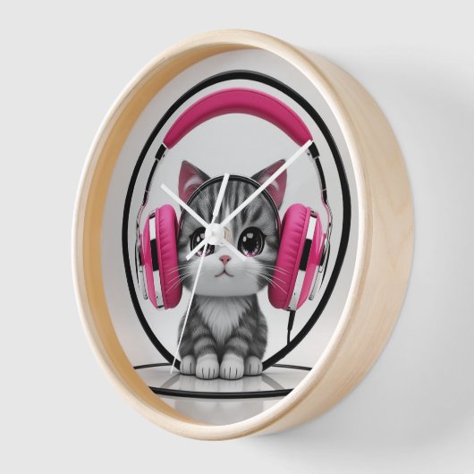 Kawaii Cat Clock (Hoek)