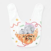 Kawaii Cat & Croissant – Harajuku Aesthetic
