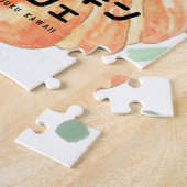 Kawaii Cat & Croissant – Harajuku Aesthetic Legpuzzel (Zijkant)