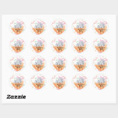 "Kawaii Cat & Croissant – Harajuku Aesthetic" Ronde Sticker (Vel)