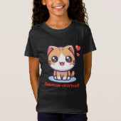 Kawaii Cat Cuteness Overload Art T-shirt (Voorkant)