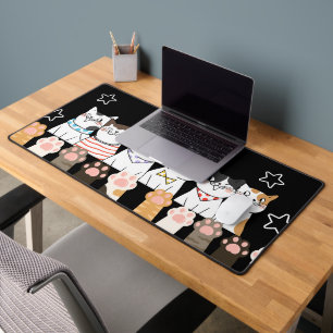 Kawaii Cat Desk Mat – Schattigee Kantoor of gaming