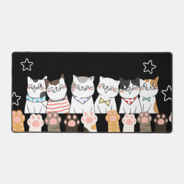 Kawaii Cat Desk Mat – Schattigee Kantoor of gaming