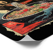 Kawaii Cat Eating Ramen Noodles  Japans M Poster (Hoek)