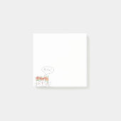 Kawaii Cat/Funny Girly/Hallo Post-it® Notes (Voorkant)