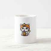 Kawaii Cat Halloween Anime Boba Tea Bubble Milk Te Koffiemok (Center)