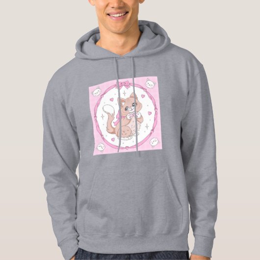 Kawaii Cat Hoodie (Voorkant)