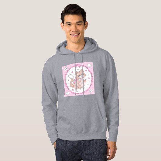 Kawaii Cat Hoodie (Voorkant volledig)