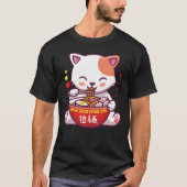 Kawaii Cat houdt van Ramen | Ramen van Kat van die T-shirt (Voorkant)