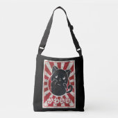 Kawaii Cat Japans zwarte ijskat Crossbody Tas (Voorkant)
