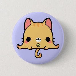 Kawaii Cat (je verandert de achtergrond!) Ronde Button 5,7 Cm