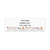 Kawaii Cat Kittens Etiket (Voorkant)