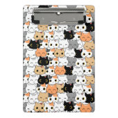 Kawaii Cat Pattern Mini Klembord (Voorkant)