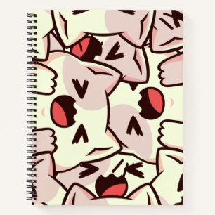Kawaii Cat Pattern Notitieboek