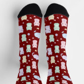 Kawaii Cat Pattern Sokken (Top)