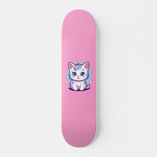 Kawaii Cat Persoonlijk Skateboard (Voorkant)