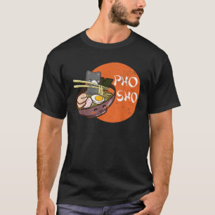 Kawaii Cat Pho Vietnamese Bowl Ramen N T-shirt