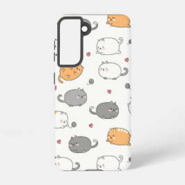 Kawaii Cat Phone Case – Schattige cadeau voor dier Samsung Galaxy Hoesje